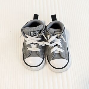 Converse Kids Charcoal and White High-Tops